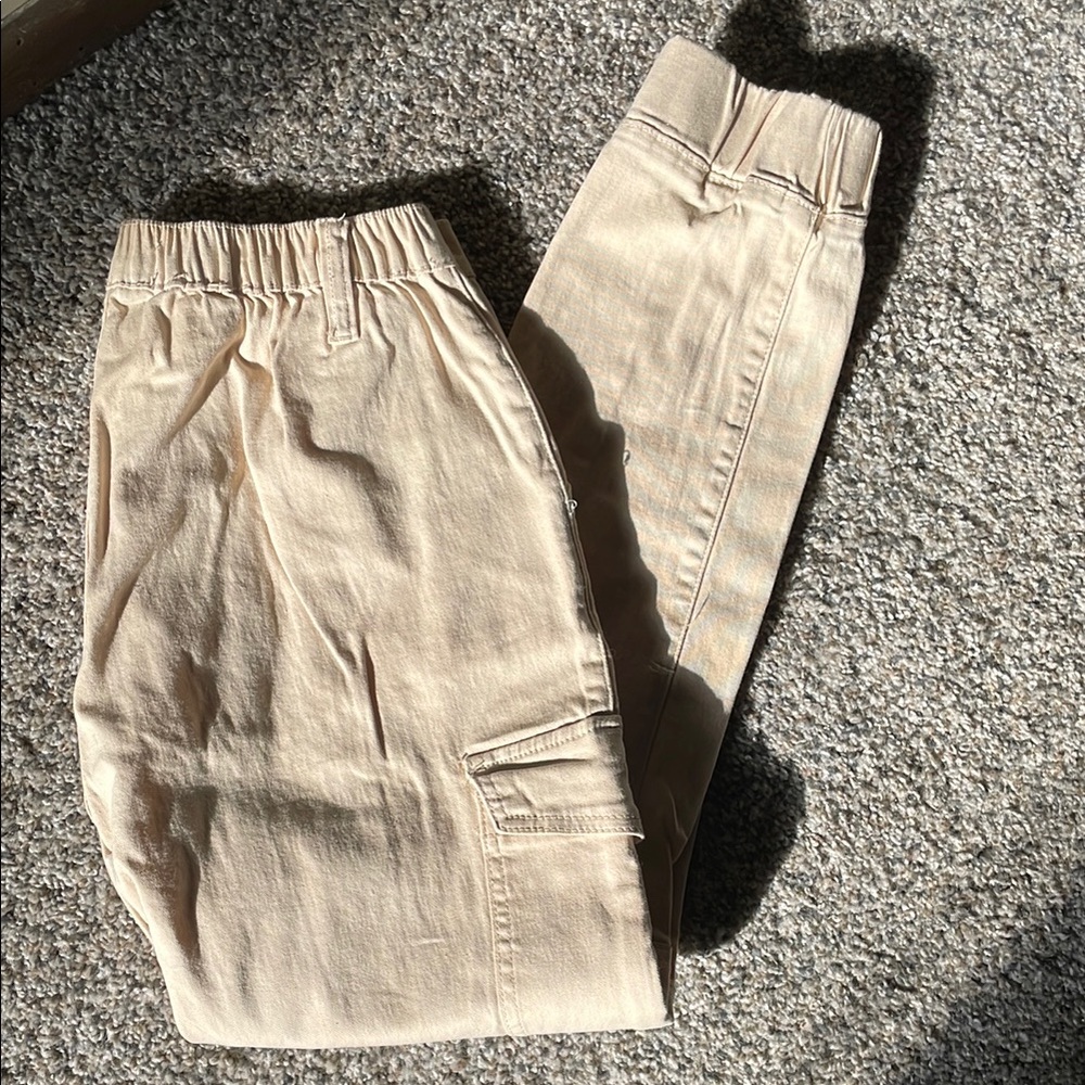 Beige Cargo Pants